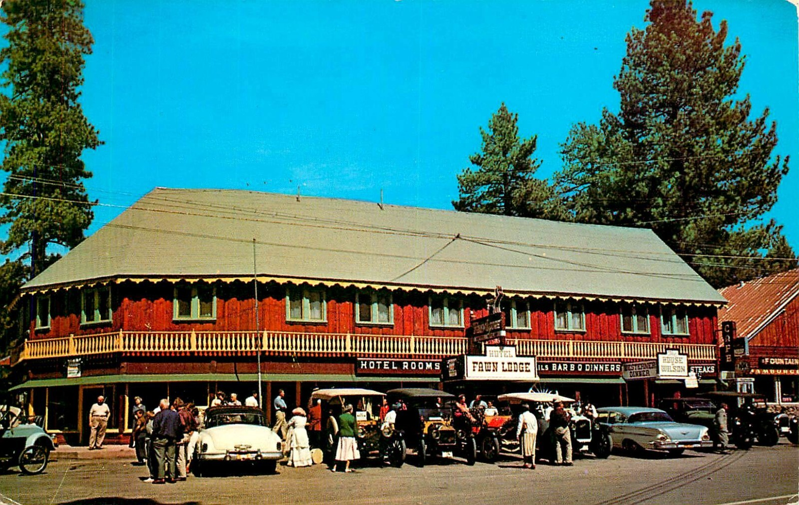 Hotel Fawn Lodge postcard