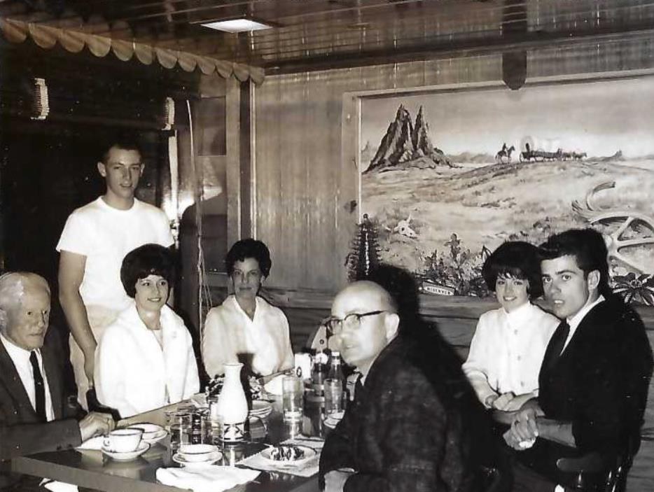 A table under the mural